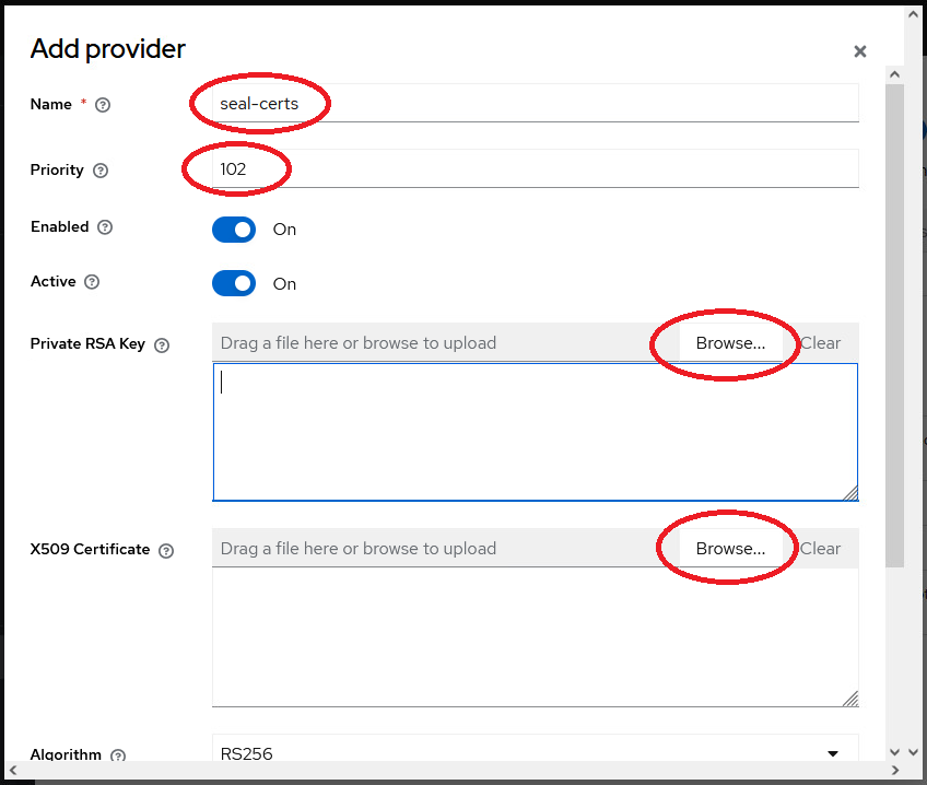 add key cert